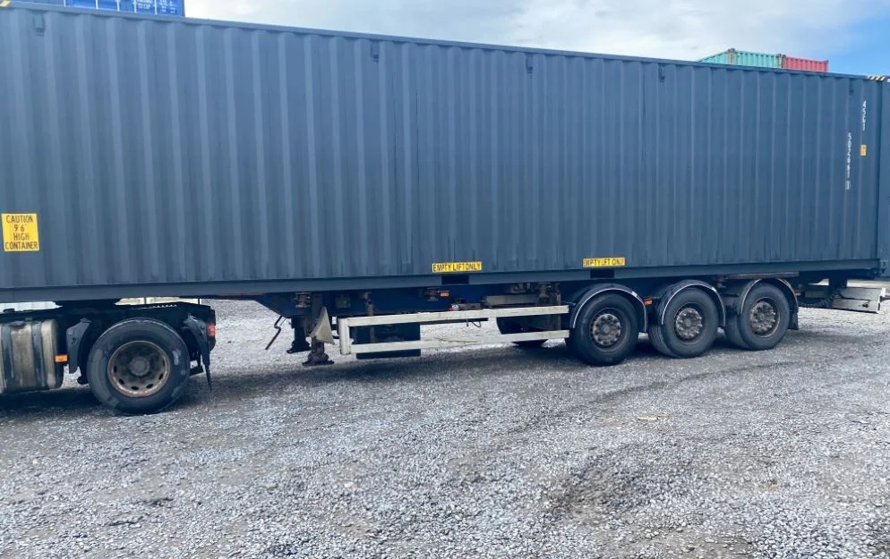 40ft High Cube Shipping Container (Gray)