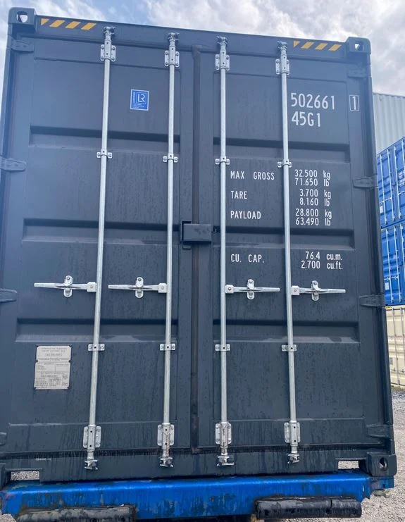 40ft High Cube Shipping Container (Gray), view 3