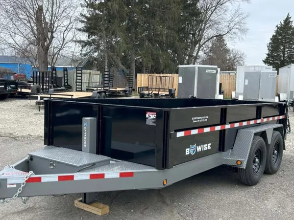 2027 BWISE 7x14 Low Profile Dump Trailer