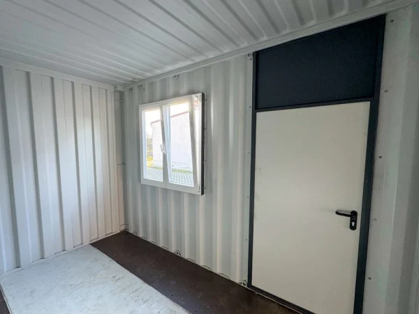 Shipping Container Window with Steel Frame